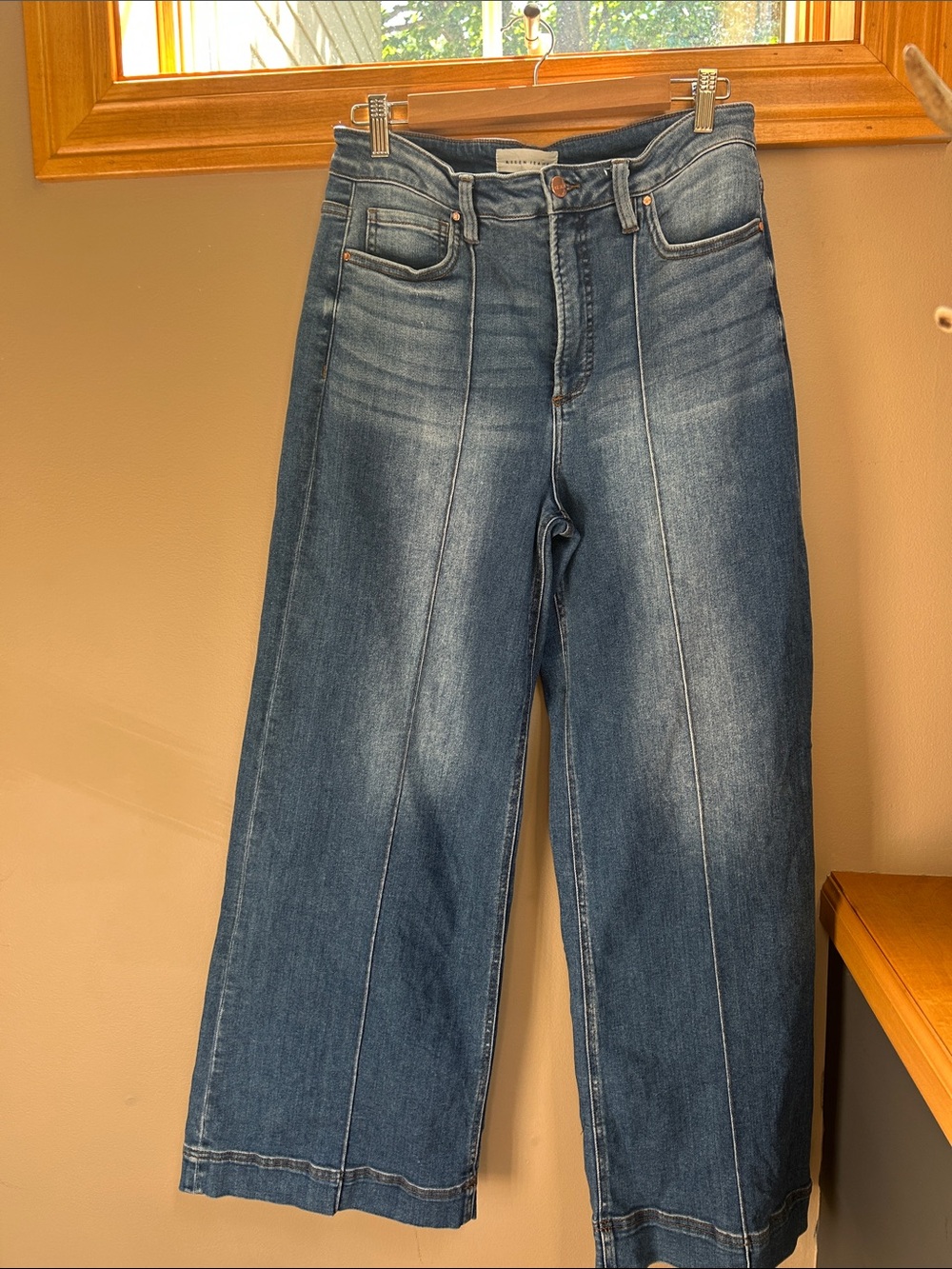 Risen Medium High Rise Front Seam Jeans - Picture 3 of 4